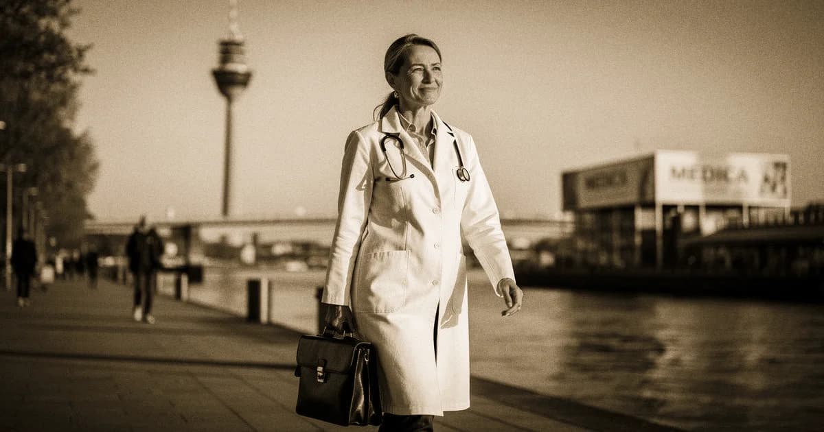 Düsseldorfer Rheinpromenade: Mediziner-Networking entlang des Rheins