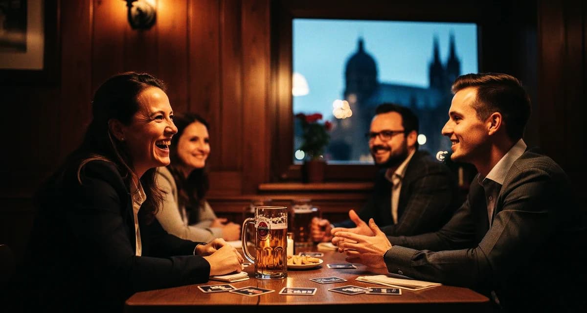 Mediziner Stammtisch Aachen: Ärzte beim Networking in der Innenstadt