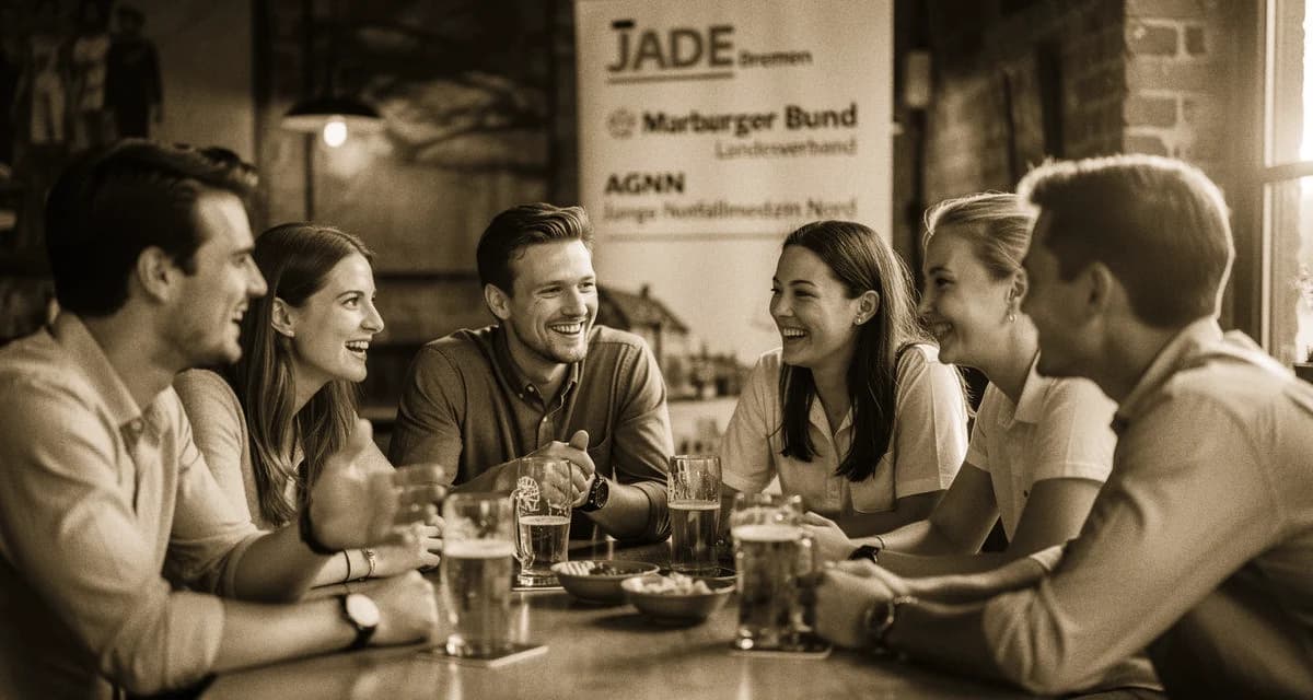 Mediziner Stammtisch Bremen: Ärzte-Runde in einer Kneipe im Bremer Viertel mit Blick auf das Sielwall-Eck