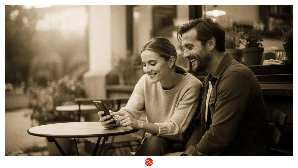 Therapeut schreibt erste Nachricht auf Dating-App — tiefgründige Gesprächsstarter formulieren