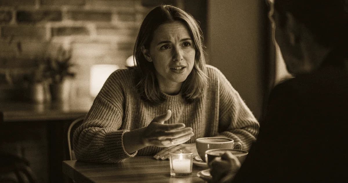 Therapeutin im Date-Gespräch — offen über sich reden statt nur zuhören