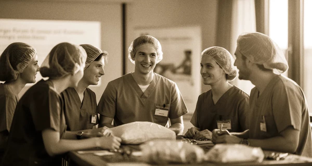 Junge Orthopäd:innen und Unfallchirurg:innen beim Networking auf dem DKOU — JFOU-Setting